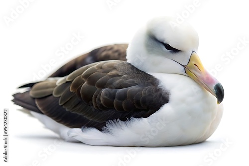 albatross white background photo