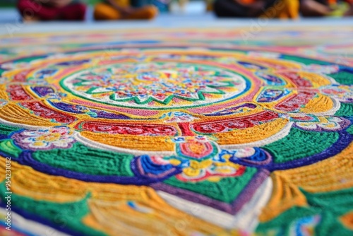 Colorful Mandala Sand Painting