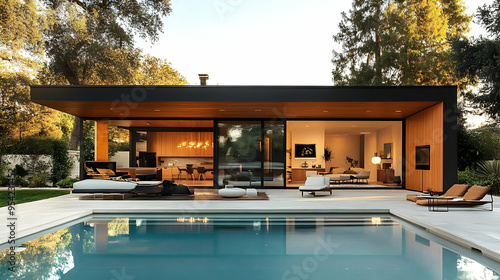 Modern house with pool and ...