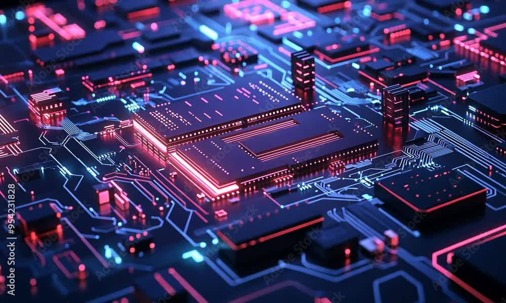 Abstract Circuit Board: Technology and Innovation Abstract Circuit Board: Technology and Innovation