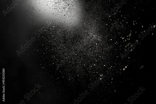 Monochrome abstract metallic dark background with noise , ai