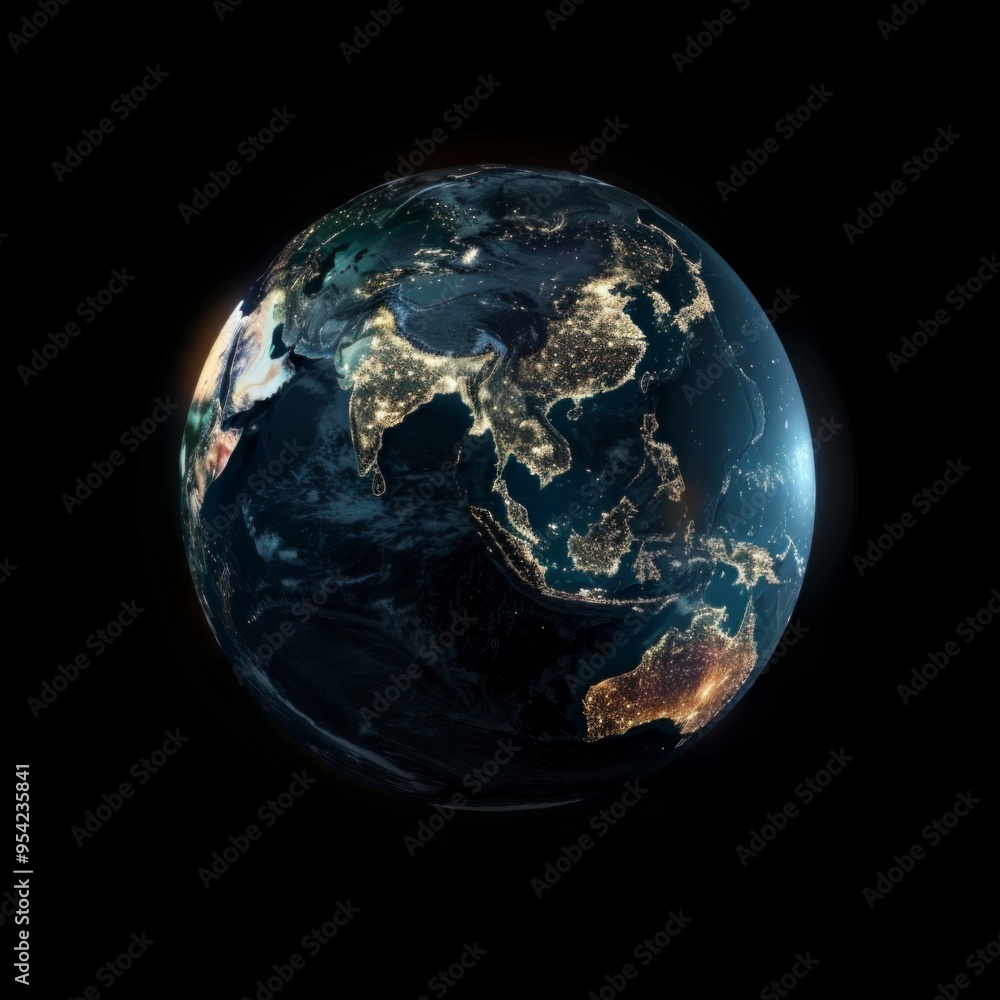 earth on black earth on black
