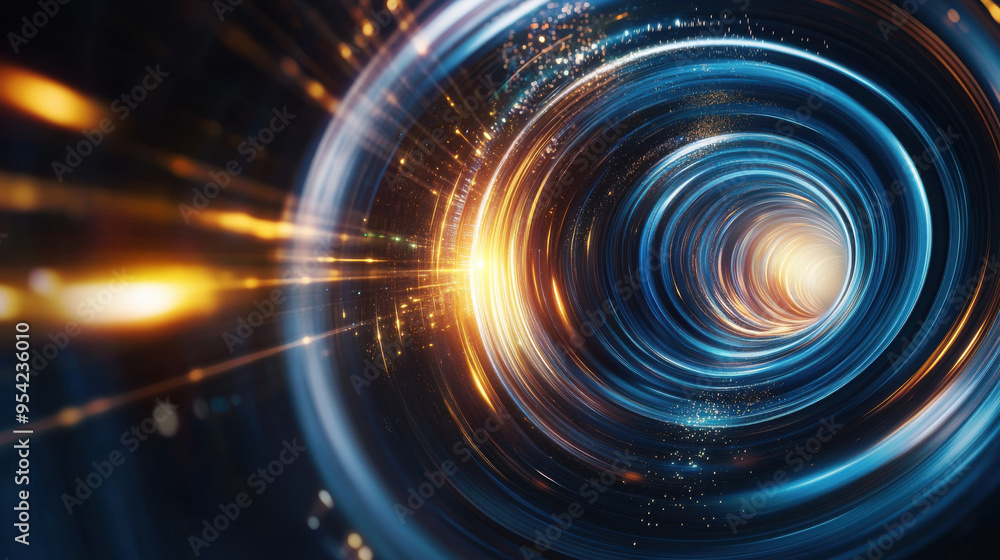 Obraz premium Abstract Spiral Light Tunnel