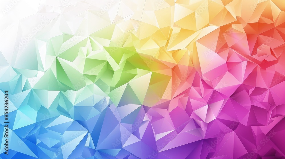 A colorful abstract geometric pattern with triangular shapes and gradients. A colorful abstract geometric pattern with triangular shapes and gradients.