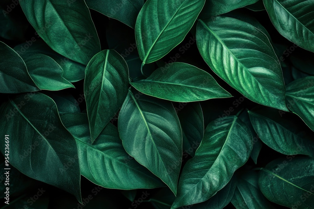 Dark green leaf texture, Natural green leaves using as nature background wallpaper or tropical leaf cover page , ai Dark green leaf texture, Natural green leaves using as nature background wallpaper or tropical leaf cover page , ai