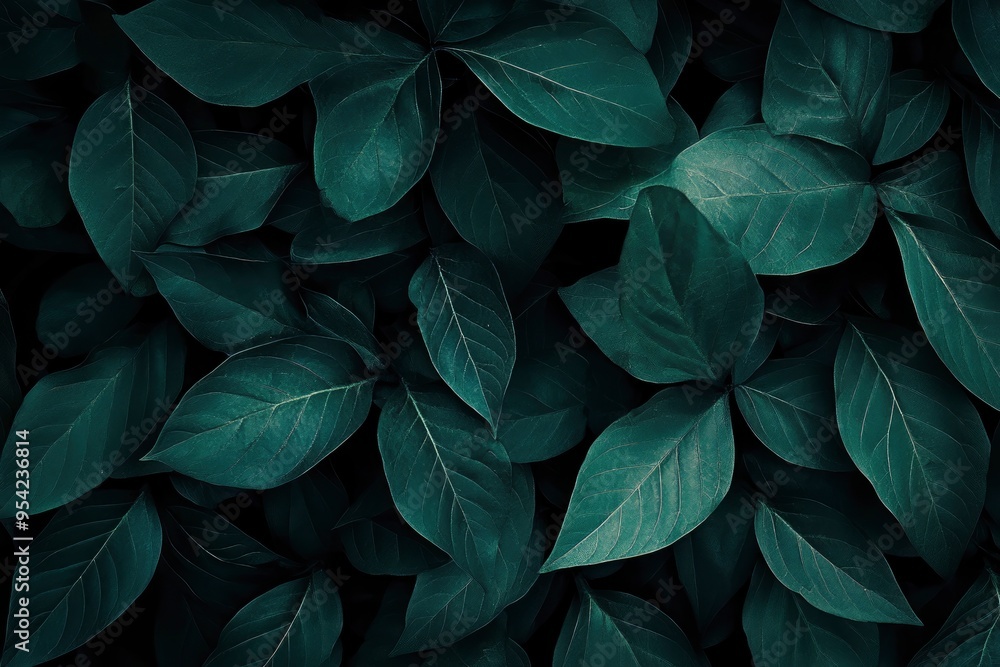 Dark green leaf texture, Natural green leaves using as nature background wallpaper or tropical leaf cover page , ai Dark green leaf texture, Natural green leaves using as nature background wallpaper or tropical leaf cover page , ai
