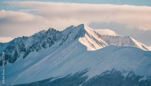 snow covered mountains