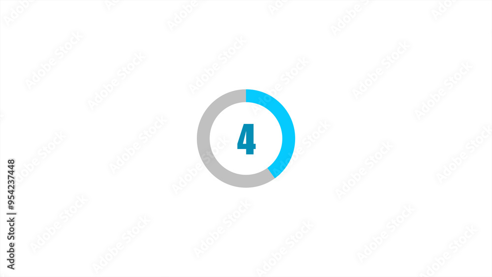 Number four background. Modern digital countdown timer. Number four background. Modern digital countdown timer.