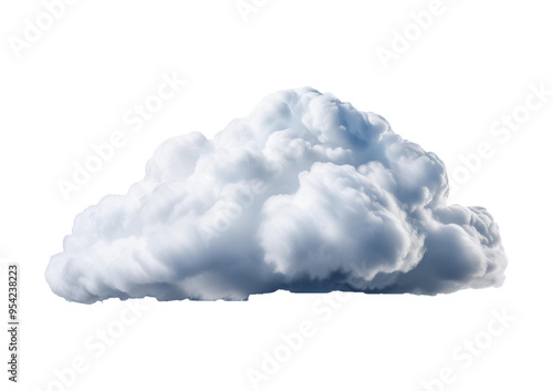 Thunder cloud Isolated on transparent or white background