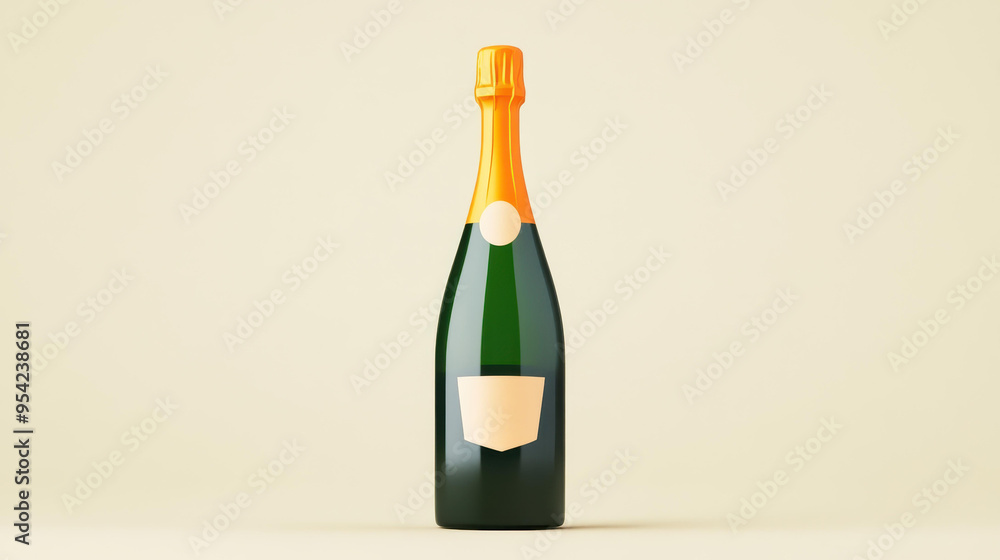 Celebrate with this stunning 3D render of champagne, elegantly designed in a modern, cartoonstyle illustration. Cheers Celebrate with this stunning 3D render of champagne, elegantly designed in a modern, cartoonstyle illustration. Cheers