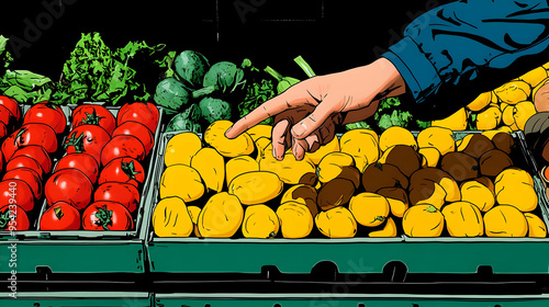 Person's hand reaching out ...