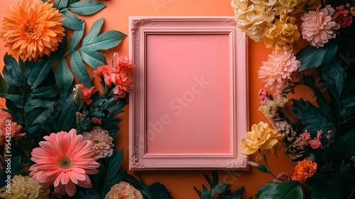 Pink Frame Surrounded by Vi...