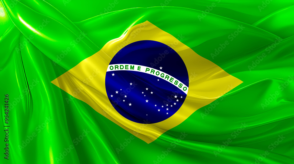 Fototapeta premium brazilian flag for national Day or Independence Day of brazil