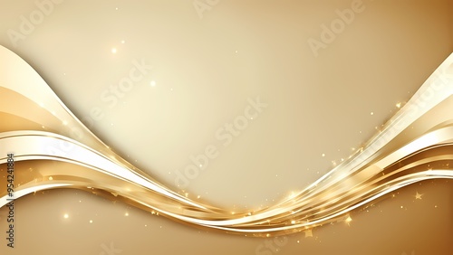 Abstract golden background with ornament