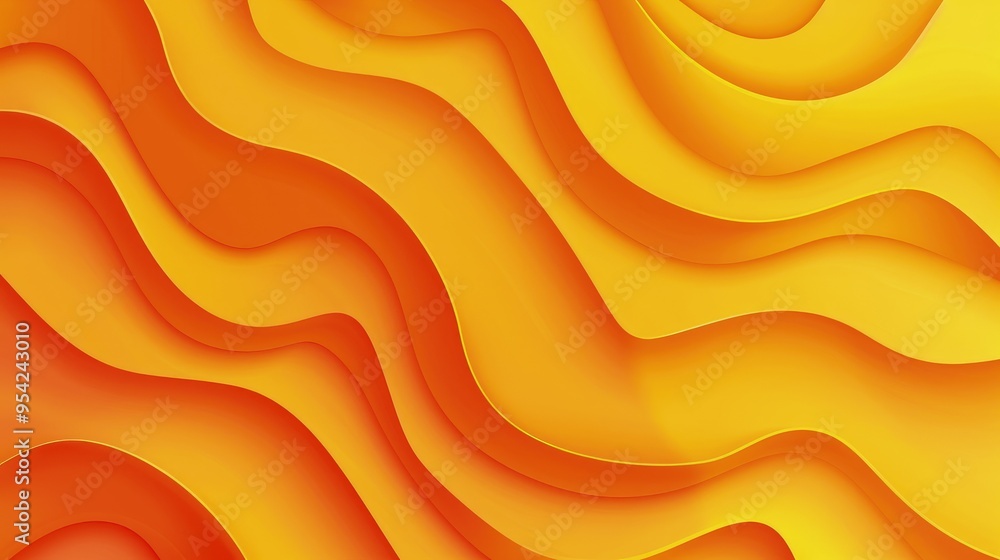 A vibrant abstract design featuring flowing waves in shades of orange and yellow. A vibrant abstract design featuring flowing waves in shades of orange and yellow.