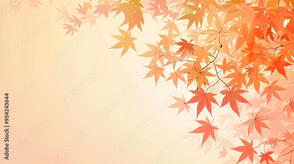 Stunning Autumn Orange Leaves Illustration Background: A Warm and Vibrant Visual. Showcasing the Beauty of Seasonal Change. Stunning Autumn Orange Leaves Illustration Background: A Warm and Vibrant Visual. Showcasing the Beauty of Seasonal Change.