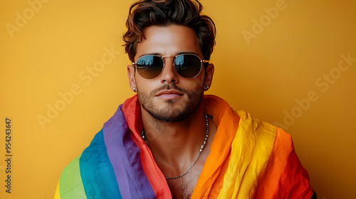 Portrait of a man wearing s...