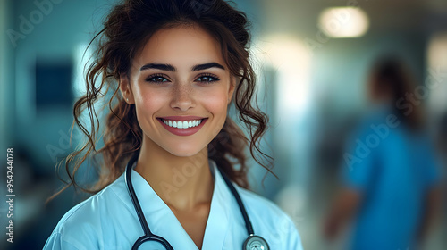 Portrait of a smiling femal...