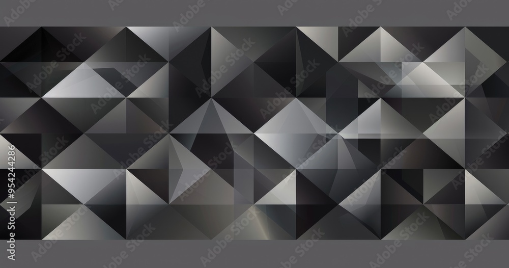 Abstract geometric pattern featuring dark shades and triangular shapes. Abstract geometric pattern featuring dark shades and triangular shapes.