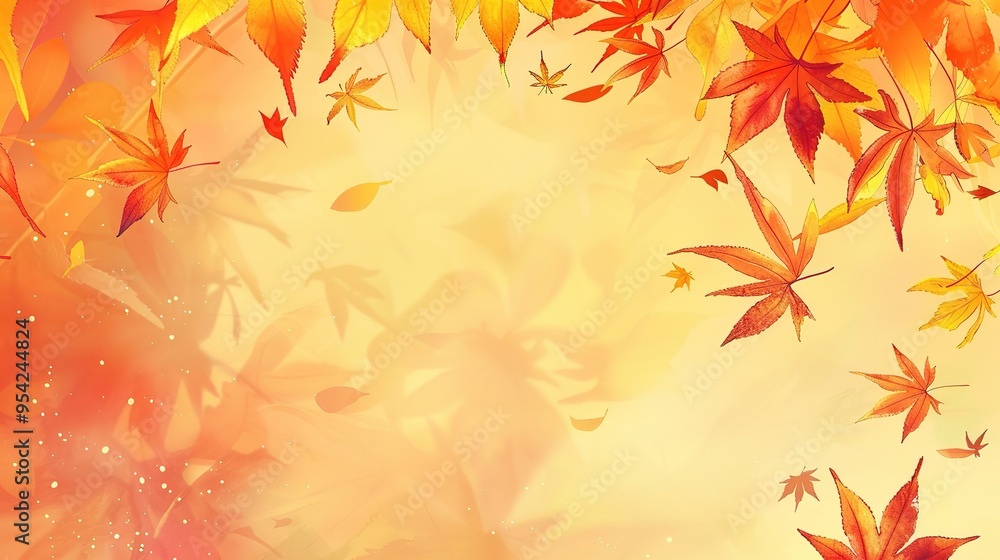 Stunning Autumn Orange Leaves Illustration Background: A Warm and Vibrant Visual. Showcasing the Beauty of Seasonal Change. Stunning Autumn Orange Leaves Illustration Background: A Warm and Vibrant Visual. Showcasing the Beauty of Seasonal Change.