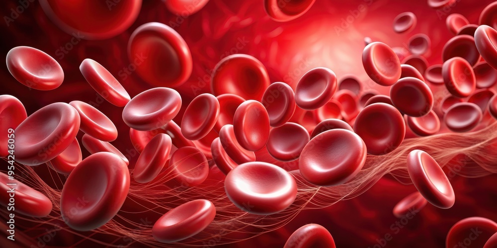 A vibrant gradient of red hues symbolizing the intensity of blood flow, intensity, blood, red, gradient, vibrant, flow A vibrant gradient of red hues symbolizing the intensity of blood flow, intensity, blood, red, gradient, vibrant, flow
