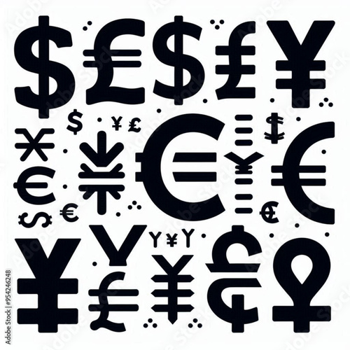 Free  Money vector money photo Gold coins and banknotes 3d cartoon style icon black Friday 
