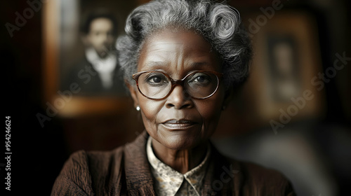 Portrait of an elderly Afri...