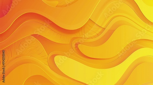 Abstract wavy pattern in warm yellow tones, ideal for backgrounds or design elements.