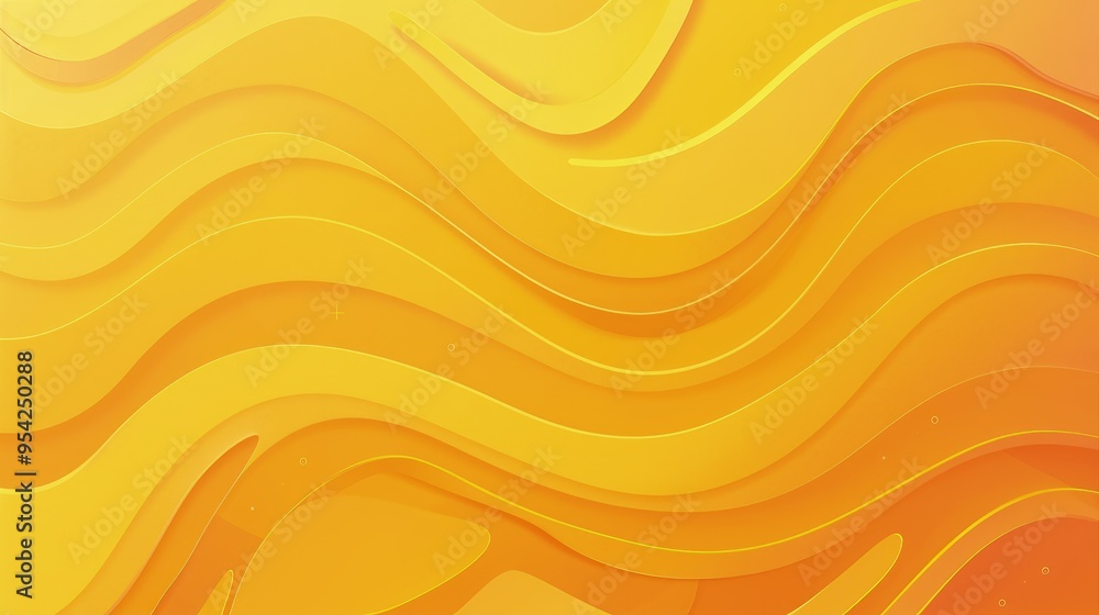 Abstract waves in warm yellow tones create a dynamic, fluid background. Abstract waves in warm yellow tones create a dynamic, fluid background.