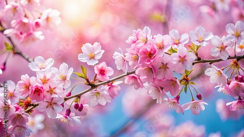 Beautiful cherry blossoms in full bloom, spring, petals, pink, flowers, nature, sakura, bloom, blossom, tree, garden, season, beauty