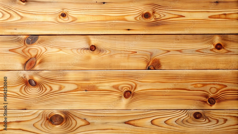Naklejka premium Horizontal rustic wooden planks of natural pine wood with eye knots as background, rustic, wooden, planks, pine, wood