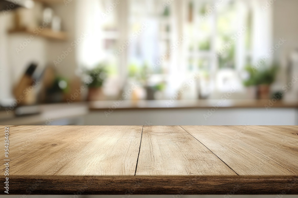 kitchen table background, wood counter top on blur of white clean abstract home interior with bokeh. used for display or montage your wooden for dining background. table banner, ai kitchen table background, wood counter top on blur of white clean abstract home interior with bokeh. used for display or montage your wooden for dining background. table banner, ai