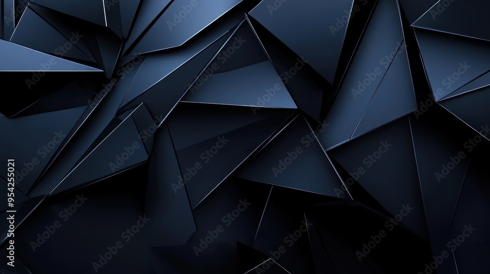 Abstract Black Triangles