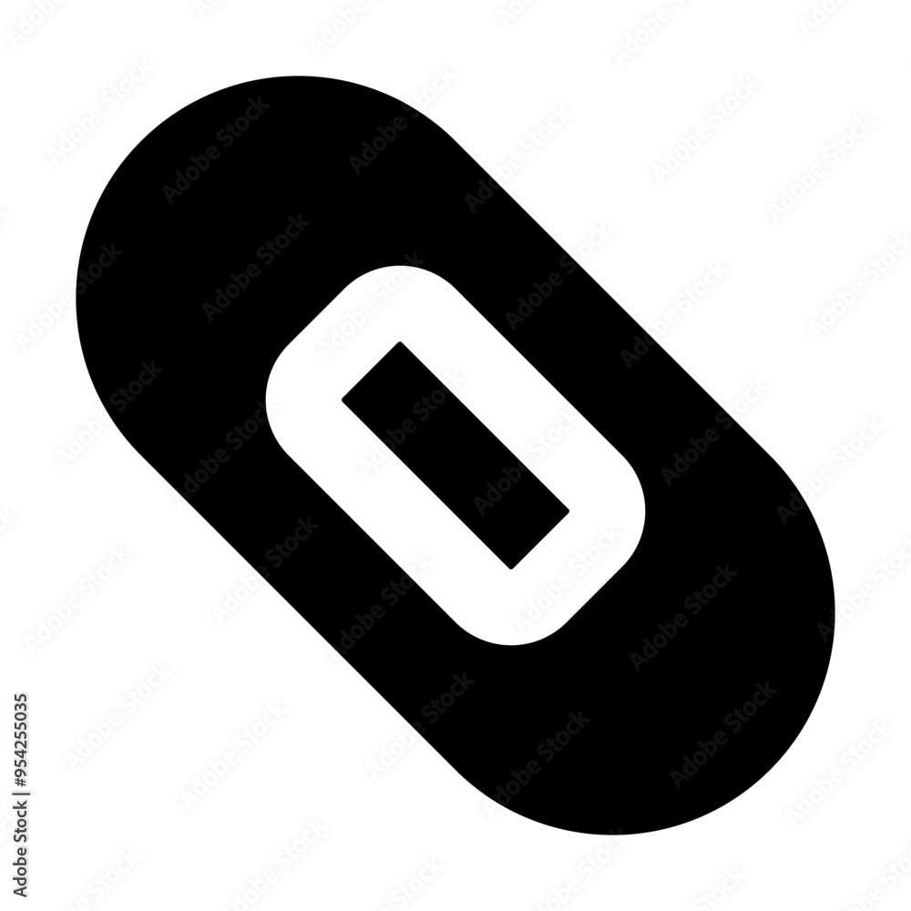 Bandage Icon in Glyph Style Suitable for Web, Apps, Presentation, or Printable Meanings Bandage Icon in Glyph Style Suitable for Web, Apps, Presentation, or Printable Meanings