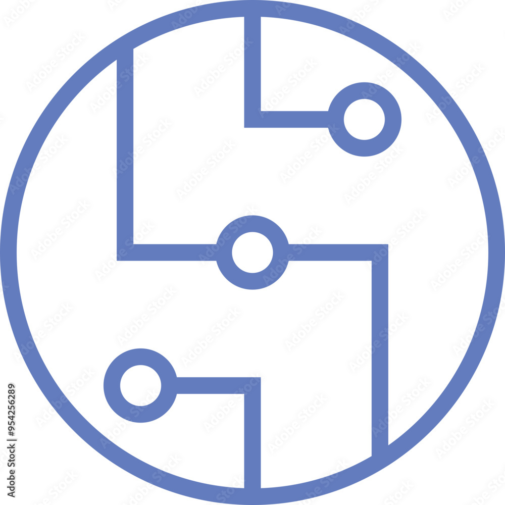 Computer Chips and Electronic Circuit Icon Computer Chips and Electronic Circuit Icon