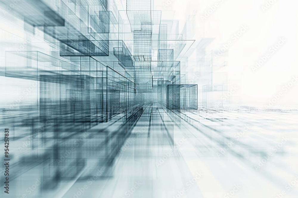 A blurry image of a cityscape with a lot of glass buildings A blurry image of a cityscape with a lot of glass buildings