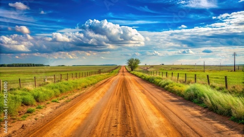 Dirt farm road in Shamrock, Texas, rural, countryside, landscape, farm, road, Texas, Shamrock, dirt, textured, pathway