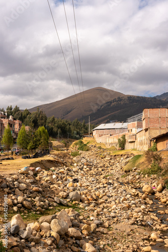 view of the town in the mountains Huamachuco La Libertad Perú photo