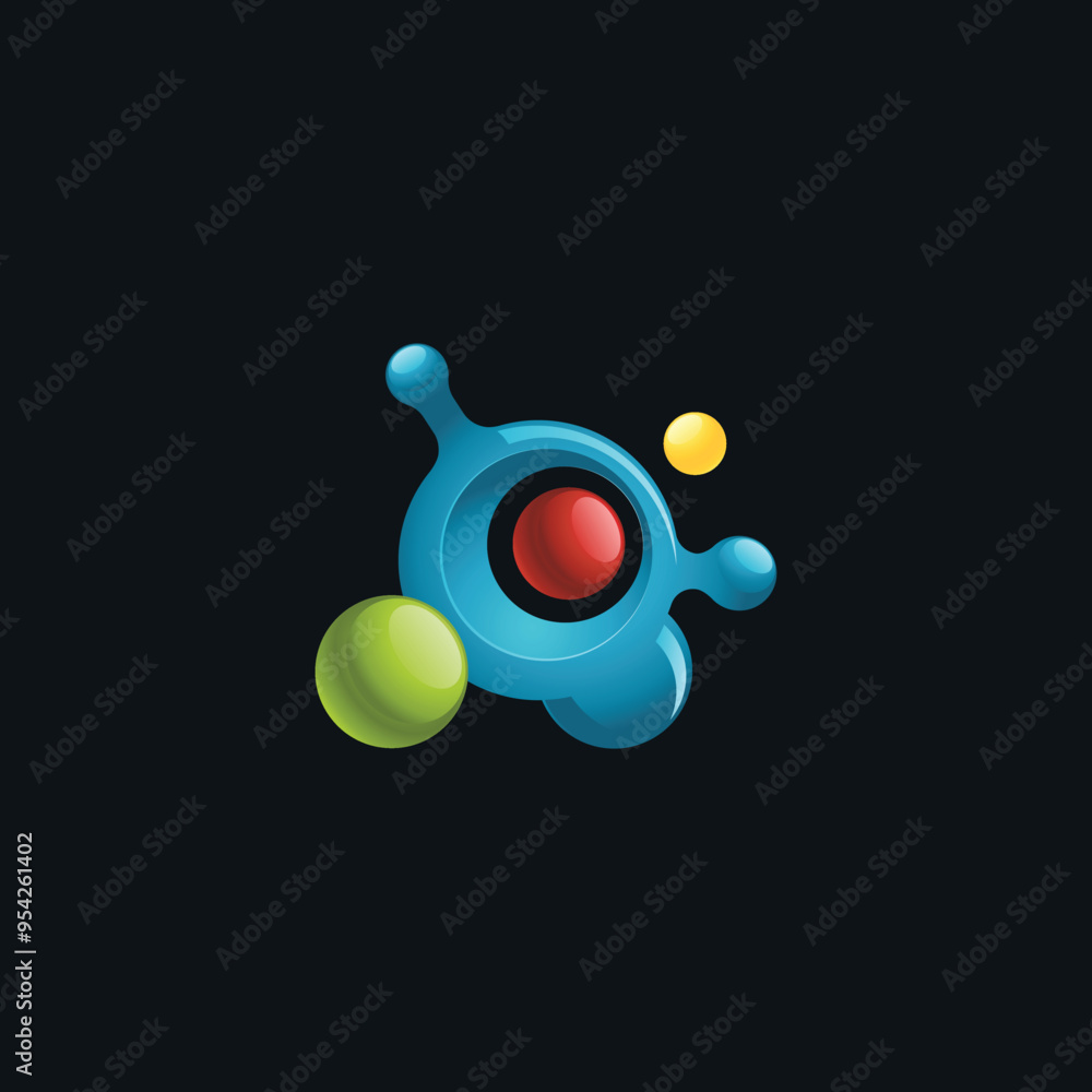 Abstract Colorful Logo Design Elements