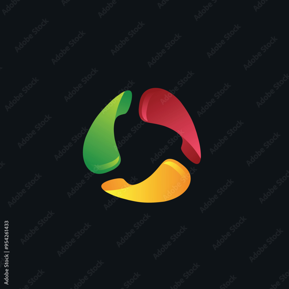 Abstract Colorful Logo Design Elements