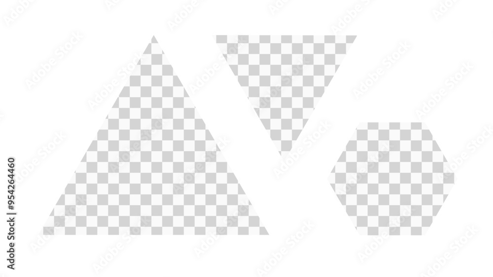 Abstract white color triangle transparent background Abstract white color triangle transparent background