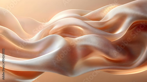 Soft, smooth, flowing peach...