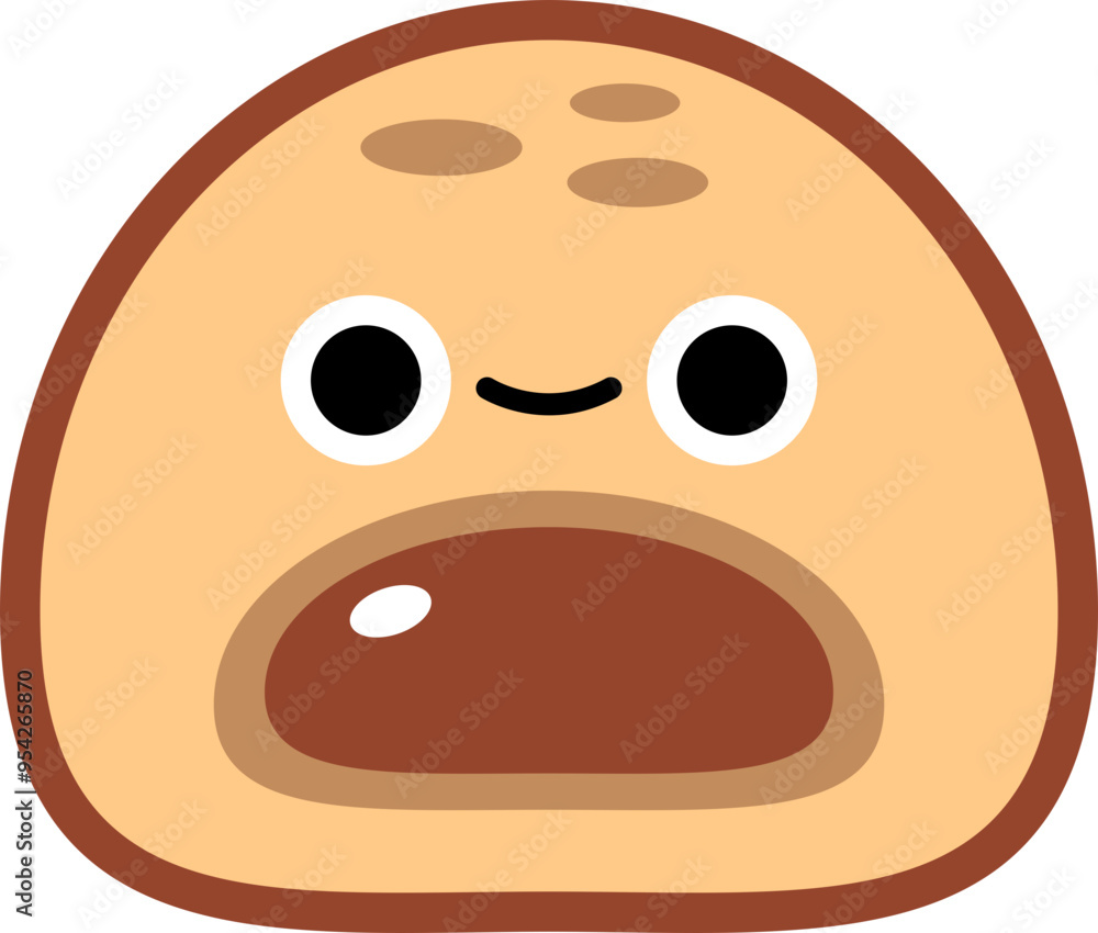 Fototapeta premium Cute Mochi Illustration