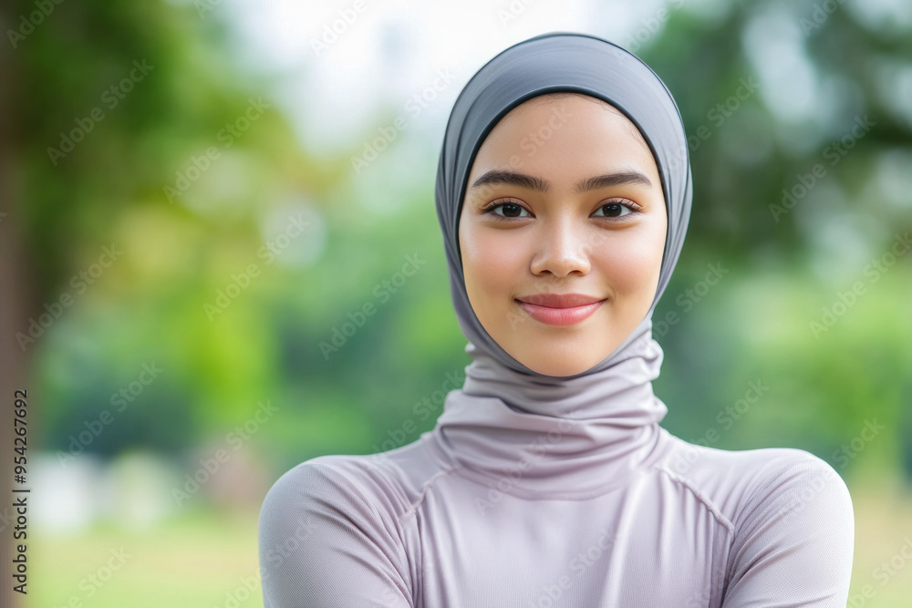 Malay fitness person woman exercising workout as healthy lifestyle Malay fitness person woman exercising workout as healthy lifestyle