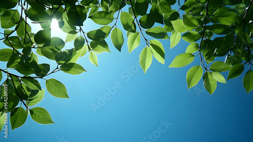 Sunlight shines through gre...