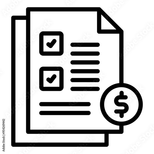 Billede på lærred Tax Icon