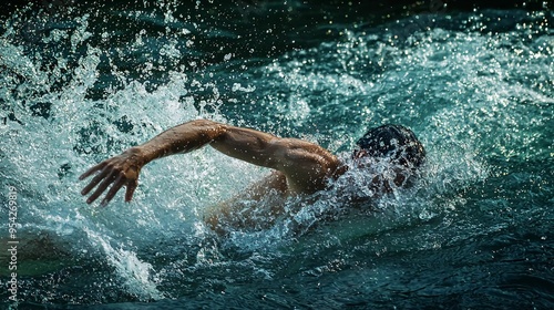 Freestyle swimming in open water is good