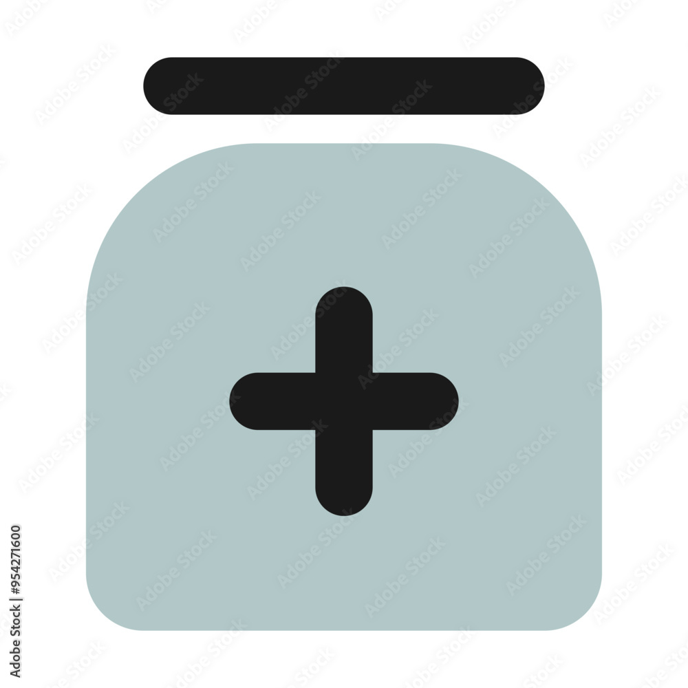 Obraz premium Medicine Icon in Bulk Style Suitable for Web, Apps, Presentation, or Printable Meanings