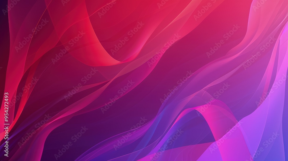 Obraz premium Abstract colorful wave patterns creating a vibrant digital background.
