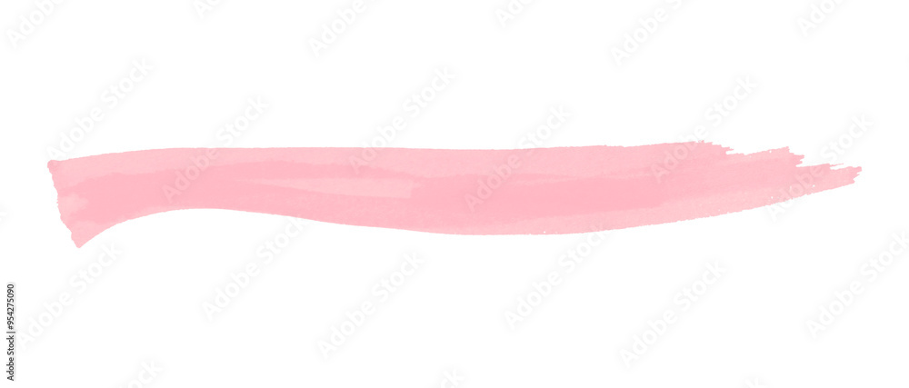 Pink brush strokes set on transparent background. Pink brush strokes set on transparent background.
